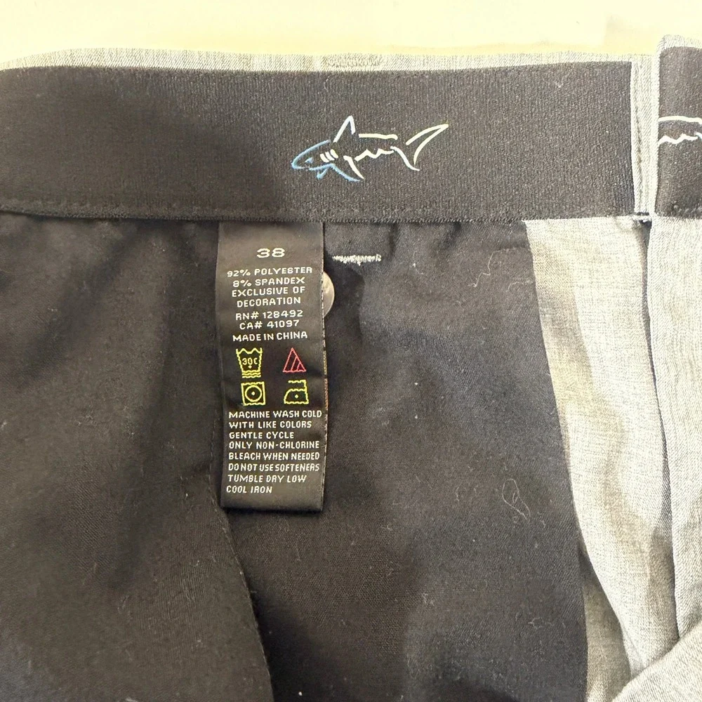 Greg Norman Mens Size 38 Gray Heathered Performance Golf Shorts Activewear